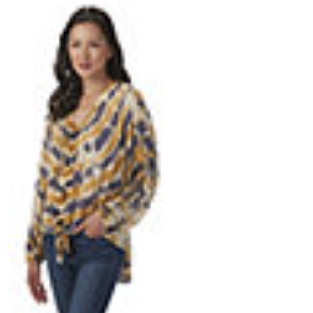 Lola P tie dye tie front top